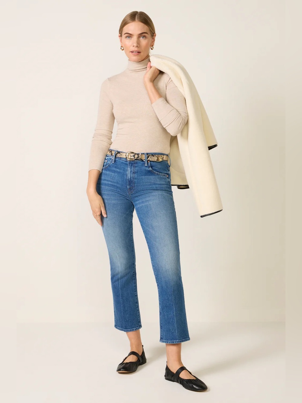 Mother Superior Jeans Womens 28 Petite Lil Insider Ankle Get Two Birds Stoned